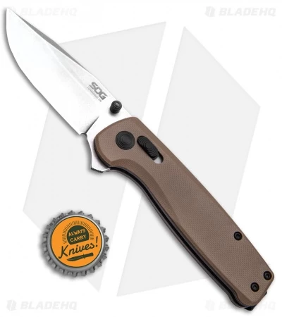 SOG Terminus XR Lock Knife Tan G-10 (3" Stonewash) TM1024-CP 6 SOG Terminus XR Lock Knife Tan G-10 (3" Stonewash) TM1024-CP - Image 4