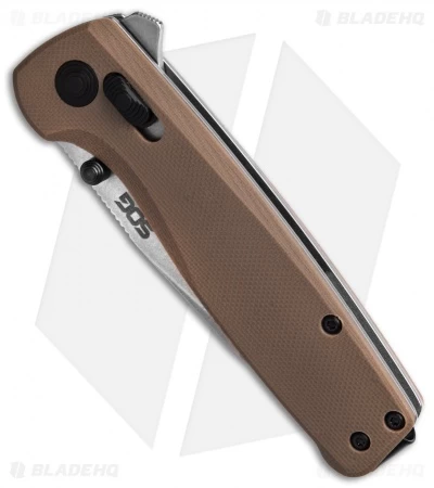 SOG Terminus XR Lock Knife Tan G-10 (3" Stonewash) TM1024-CP 4 SOG Terminus XR Lock Knife Tan G-10 (3" Stonewash) TM1024-CP - Image 2