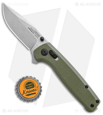SOG Terminus XR Lock Knife OD Green G-10 (3" Stonewash) TM1022-BX 6 SOG Terminus XR Lock Knife OD Green G-10 (3" Stonewash) TM1022-BX - Image 4