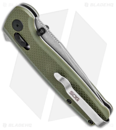 SOG Terminus XR Lock Knife OD Green G-10 (3" Stonewash) TM1022-BX 5 SOG Terminus XR Lock Knife OD Green G-10 (3" Stonewash) TM1022-BX - Image 3