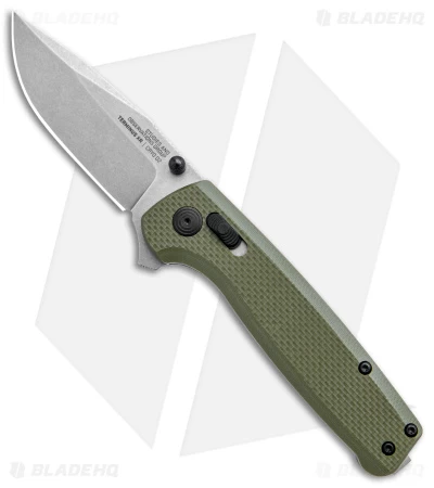 SOG Terminus XR Lock Knife OD Green G-10 (3" Stonewash) TM1022-BX 3 SOG Terminus XR Lock Knife OD Green G-10 (3" Stonewash) TM1022-BX