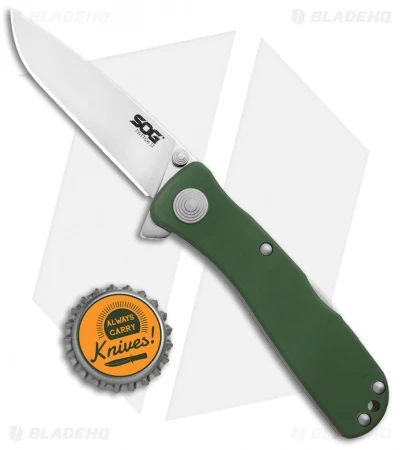 SOG Twitch II Spring Assisted Knife Moss (2.68" Satin) TWI210-BX 6 SOG Twitch II Spring Assisted Knife Moss (2.68" Satin) TWI210-BX - Image 4