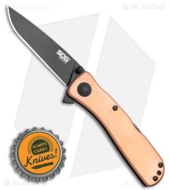 SOG Twitch II Spring Assisted Knife Copper (2.68" Black) TWI302-PB 9 SOG Twitch II Spring Assisted Knife Copper (2.68" Black) TWI302-PB -Sog Shop SOG Twitch II Spring Assisted Knife Copper 2.68 Black TWI302 PB BHQ 116325 LS Bottlecap