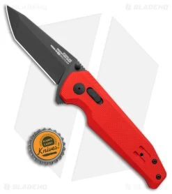 SOG Vision XR LTE Flipper Knife Red G-10 (3.4" Black) -Sog Shop SOG Vision XR LTE Knife Red G10 3in Black BHQ 140127 td size