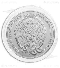 SOG Vision XR LTE Flipper Knife Black Ti (3.4" Black) 35th Anniversary Edition -Sog Shop SOG Vision XR Lock Knife Black G10 3in Black 35th Anniversary Edition BHQ 136432 td coin side