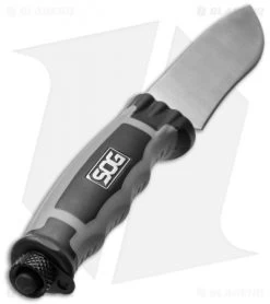 SOG Bladelight Camp Fixed Blade Knife W/ LEDs (4.50" Satin Plain) BLT21K -Sog Shop sog bladelight camp blt21k cp bottom