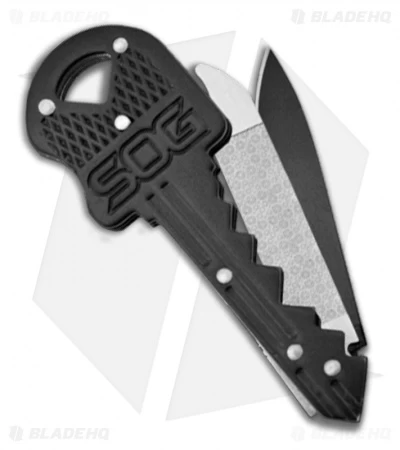 SOG Double Key Tool Knife And File (1.50" Black Plain) KEY401CP-1397 3 SOG Double Key Tool Knife And File (1.50" Black Plain) KEY401CP-1397