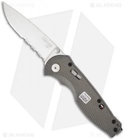 SOG Flash I Assisted Opening Knife Aluminum (2.5" Satin Serr) SGFSA-97
