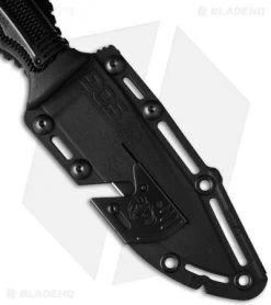 SOG Seal Strike Fixed Blade + Deluxe Sheath (4.875" TiNi Black Serr) SS1003 -Sog Shop sog seal strike ss1003 cp sheath2 cm