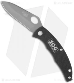 SOG SlipZilla Slip Joint Knife Black (3.2" Gray) SP-53