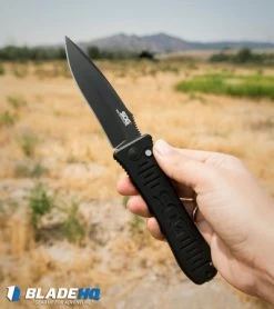 SOG Spec Elite II Automatic Knife (4" Black) SE-62 -Sog Shop sog spec elite ii se 62 BHQ 8486 dl