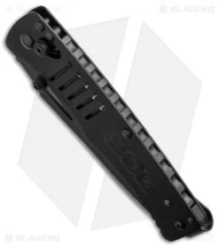 SOG Targa Tanto Folding Knife Black (3.50" Black) TG1002-BX 7 SOG Targa Tanto Folding Knife Black (3.50" Black) TG1002-BX -Sog Shop sog targa black tg1002 bx bottom cm