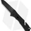 SOG Trident Tanto Assisted Opening Knife (3.75" Black Plain) TF-7 -Sog Shop sog trident tini tanto tf 7