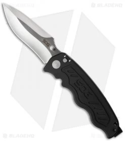 SOG Zoom Drop Point Spring Assisted Knife (3.625" Satin) ZM1011
